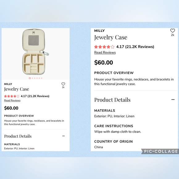 Milly Travel Jewelry Case (NWOT) - Picture 15 of 15